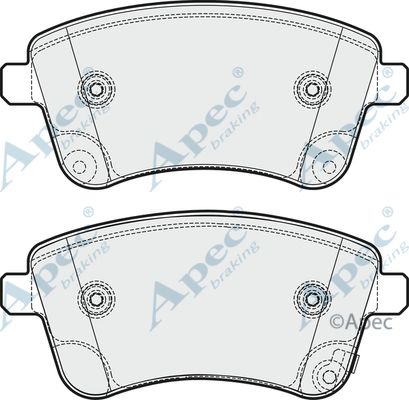 APEC BRAKING Комплект тормозных колодок, дисковый тормоз PAD1787